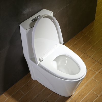 Het één stuk verlengde Witte CUPC-Krachtige de Sifonvloed van de Toiletkom
