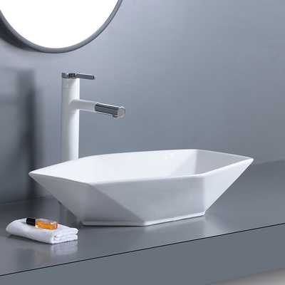 Onregelmatig Diamond Counter Top Bathroom Sink 70cm CUPC-Schipstijl