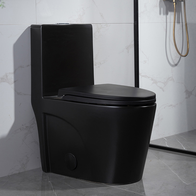 1.6 Ééndelige het Toilet Amerikaanse Norm van Gpf Matt Black Dual Flush Elongated