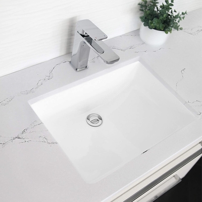 Vlekken Bestand Ada Bathroom Sink 17“ Rechthoekige Undermount-Badkamersgootsteen 500mm