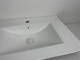 Vlotte Niet-poreuze Gemakkelijk om de Gootsteen Witte Kleur van de Ijdelheids Hoogste Badkamers schoon te maken