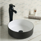 Ceramisch Rond Matte Black Bathroom Vessel Sink