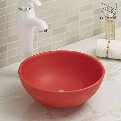 Geschilderd Matt Color Vanity Bathroom Top zet Bassinlaboratorium om Ceramische Gootsteen op