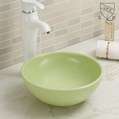 Geschilderd Matt Color Vanity Bathroom Top zet Bassinlaboratorium om Ceramische Gootsteen op