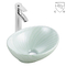 Glad en Elegant Ovaal Ceramisch Art Bathroom Sink Counter Top-Wasbassin