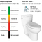 Van de het Toiletkom van het porselein Amerikaanse Standaard Enige Stuk Witte WC 1.28GPF
