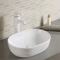 Ceramische Ovale Tegen Hoogste Badkamersgootsteen 18 Duim 15“ Diepte