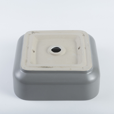 Non-Leakage daalt de Vierkante Ceramische Badkamers Geen Naden Retro Grey Wash Basin