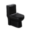 Zwarte Één stuk Verlengde Toiletten 1,6 Gpf-Sifon Jet Toilet Flushing Systems